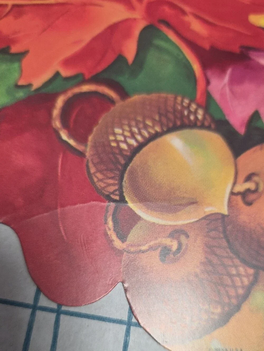 Autumn Leaf Wall And Acorn Die Cut, Eureka, 12.5